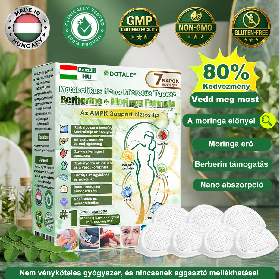 𝑫𝑶𝑻𝑨𝑳𝑬® 𝒎𝒆𝒕𝒂𝒃𝒐𝒍𝒊𝒌𝒖𝒔 𝒏𝒂𝒏𝒐 𝒎𝒊𝒌𝒓𝒐𝒕ű𝒔 𝒕𝒂𝒑𝒂𝒔𝒛🎄 (Csak naponta egyszer használható, látható eredmények 7 napon belül!) ✅ Berenil + Moringa formuláció, ideális tömegtúlzsúlláshoz, bőrhiányossághoz, cukorbetegséghez, apnához és ízületi problémákhoz 💥💥
