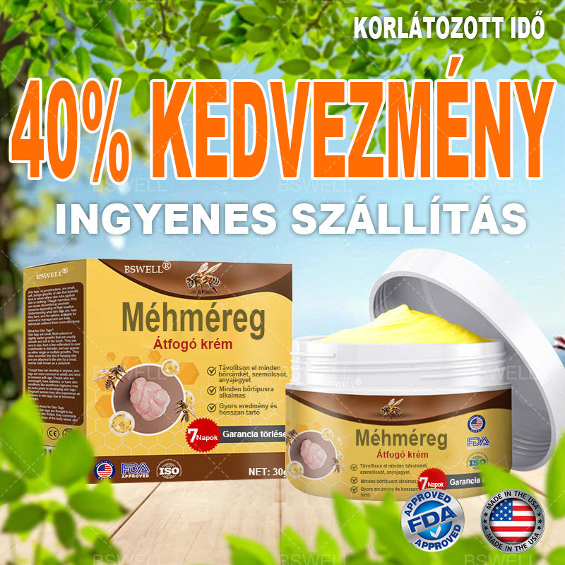 BSWELL® Méhméreg átfogó krém 🌿 AAD jóváhagyott és ajánlott