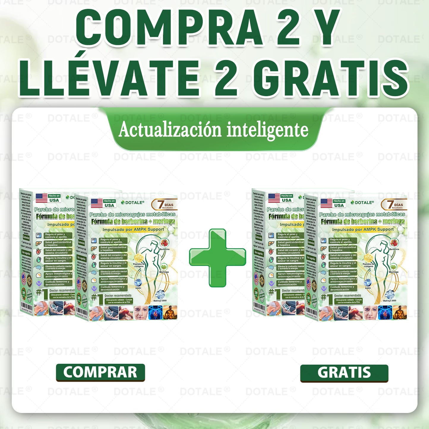 𝑫𝑶𝑻𝑨𝑳𝑬® Parche de Microagujas Nano Avanzado 10 en 1 con Moringa, Berberina y NAD+(𝐒𝐨𝐥𝐨 𝐮𝐧𝐚 𝐯𝐞𝐳 𝐚𝐥 𝐝í𝐚, 𝐜𝐚𝐦𝐛𝐢𝐨𝐬 𝐯𝐢𝐬𝐢𝐛𝐥𝐞𝐬 𝐞𝐧 𝟕 𝐝í𝐚𝐬) ✅ 𝐏𝐚𝐫𝐚 𝐨𝐛𝐞𝐬𝐢𝐝𝐚𝐝, 𝐏𝐈𝐄𝐋 𝐅𝐋𝐎́𝐂𝐈𝐃𝐀, 𝐝𝐢𝐚𝐛𝐞𝐭𝐞𝐬, 𝐚𝐩𝐧𝐞𝐚 𝐝𝐞𝐥 𝐬𝐮𝐞ñ𝐨, 𝐩𝐫𝐨𝐛𝐥𝐞𝐦𝐚𝐬 𝐚𝐫𝐭𝐢𝐜𝐮𝐥𝐚𝐫𝐞𝐬 𝐲 𝐦á𝐬