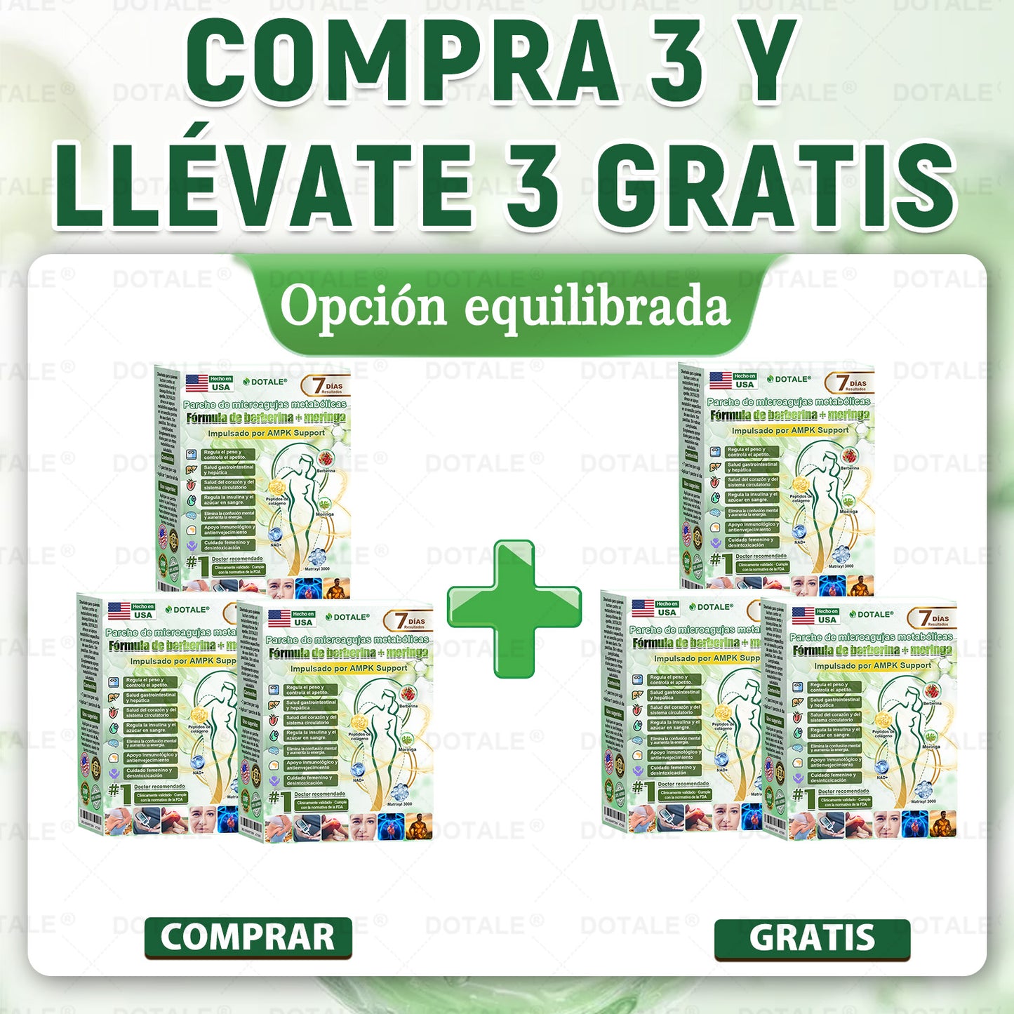 𝑫𝑶𝑻𝑨𝑳𝑬® Parche de Microagujas Nano Avanzado 10 en 1 con Moringa, Berberina y NAD+(𝐒𝐨𝐥𝐨 𝐮𝐧𝐚 𝐯𝐞𝐳 𝐚𝐥 𝐝í𝐚, 𝐜𝐚𝐦𝐛𝐢𝐨𝐬 𝐯𝐢𝐬𝐢𝐛𝐥𝐞𝐬 𝐞𝐧 𝟕 𝐝í𝐚𝐬) ✅ 𝐏𝐚𝐫𝐚 𝐨𝐛𝐞𝐬𝐢𝐝𝐚𝐝, 𝐏𝐈𝐄𝐋 𝐅𝐋𝐎́𝐂𝐈𝐃𝐀, 𝐝𝐢𝐚𝐛𝐞𝐭𝐞𝐬, 𝐚𝐩𝐧𝐞𝐚 𝐝𝐞𝐥 𝐬𝐮𝐞ñ𝐨, 𝐩𝐫𝐨𝐛𝐥𝐞𝐦𝐚𝐬 𝐚𝐫𝐭𝐢𝐜𝐮𝐥𝐚𝐫𝐞𝐬 𝐲 𝐦á𝐬