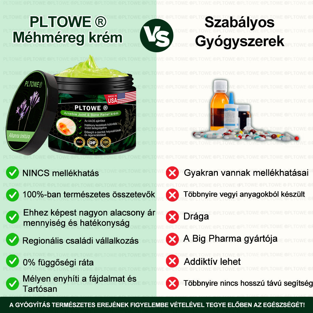 PLTOWE® Arnebia Ízületi és Csontfájdalom Enyhítő Krém (AAOS ajánlja)