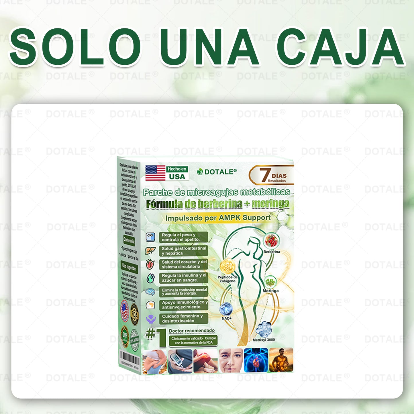 𝑫𝑶𝑻𝑨𝑳𝑬® Parche de Microagujas Nano Avanzado 10 en 1 con Moringa, Berberina y NAD+(𝐒𝐨𝐥𝐨 𝐮𝐧𝐚 𝐯𝐞𝐳 𝐚𝐥 𝐝í𝐚, 𝐜𝐚𝐦𝐛𝐢𝐨𝐬 𝐯𝐢𝐬𝐢𝐛𝐥𝐞𝐬 𝐞𝐧 𝟕 𝐝í𝐚𝐬) ✅ 𝐏𝐚𝐫𝐚 𝐨𝐛𝐞𝐬𝐢𝐝𝐚𝐝, 𝐏𝐈𝐄𝐋 𝐅𝐋𝐎́𝐂𝐈𝐃𝐀, 𝐝𝐢𝐚𝐛𝐞𝐭𝐞𝐬, 𝐚𝐩𝐧𝐞𝐚 𝐝𝐞𝐥 𝐬𝐮𝐞ñ𝐨, 𝐩𝐫𝐨𝐛𝐥𝐞𝐦𝐚𝐬 𝐚𝐫𝐭𝐢𝐜𝐮𝐥𝐚𝐫𝐞𝐬 𝐲 𝐦á𝐬